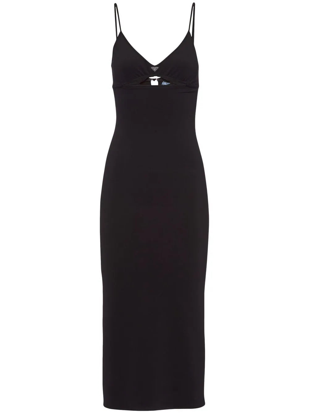 PRADA STRETCH JERSEY MIDI DRESS