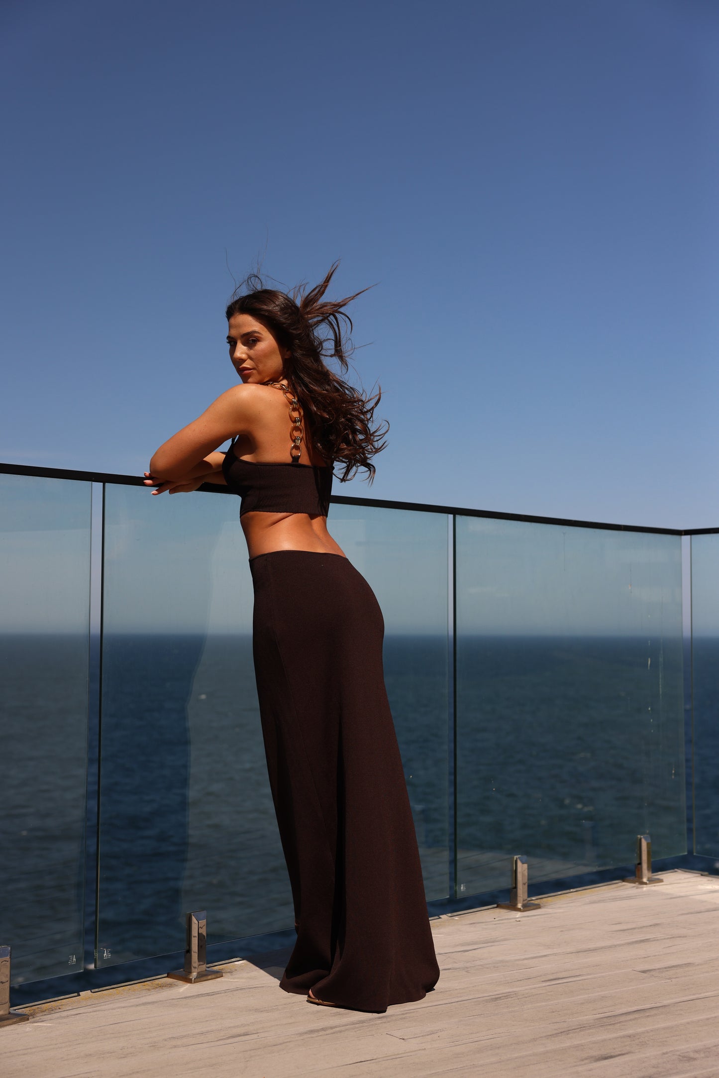 LONG CUTOUT DRESS