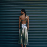 Silver Backless dress