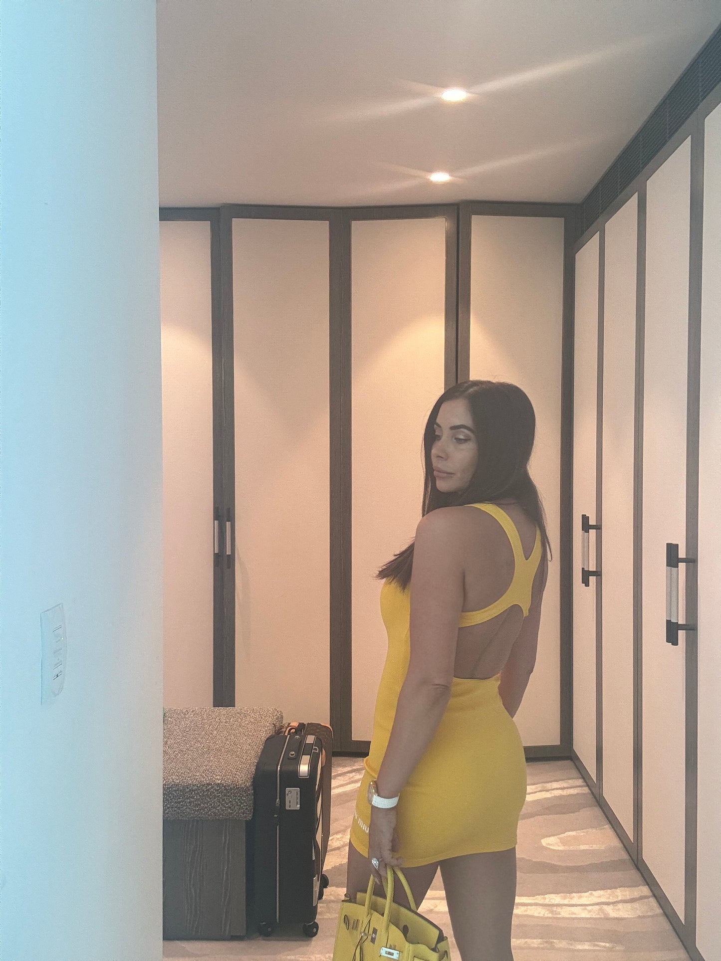 Miu Miu Yellow Mini Dress