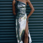 Silver Backless dress