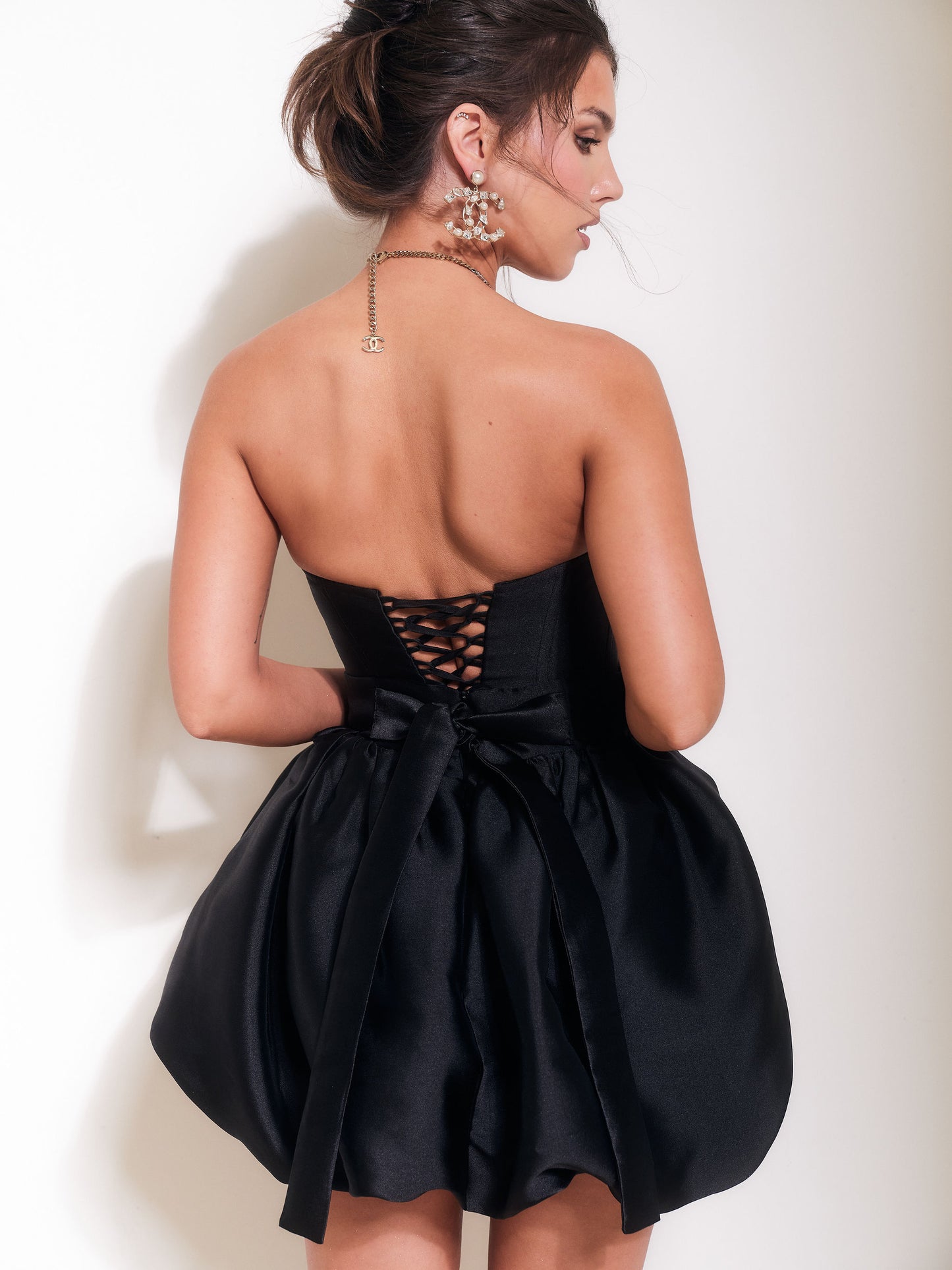 Corset with bubble skirt